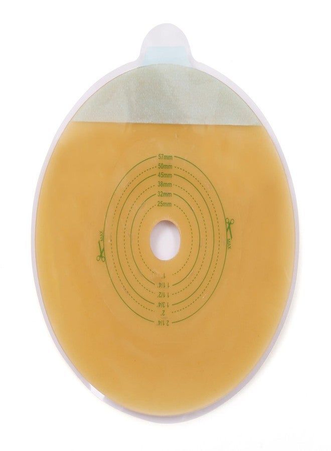 لوتفانسي حواجز لاصقة للفغرة الجلدية من لوت فانسي لأكياس فغر القولون ذات القطعتين - مستلزمات فغرة اللفائفي للعناية بالفغرة، قابلة للقص حسب المقاس، عبوة من 10 قطع - Image 1